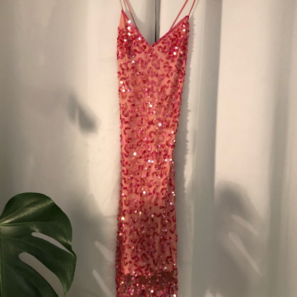 Sequined Betsey Johnson Evening Dress